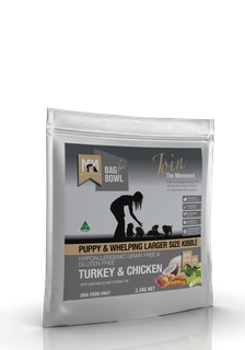 MEALS FOR MUTTS PUPPY LARGE TURKEY CHICK GLUTEN FREE GF 2.5KG *DATED JUNE 2025