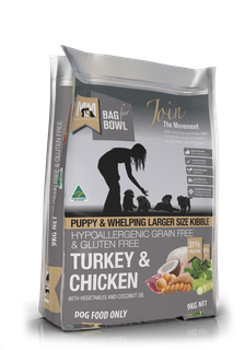 MEALS FOR MUTTS PUPPY LARGE TURKEY CHICK GLUTEN FREE GRAIN FREE 9KG