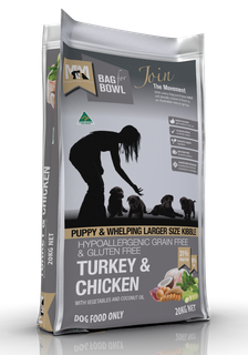 MEALS FOR MUTTS PUPPY LARGE TURKEY CHICK GLUTEN FREE GRAIN FREE 20KG MFM