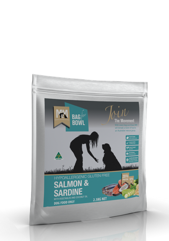 MEALS FOR MUTTS DOG SALMON SARDINE GLUTEN FREE 2.5KG