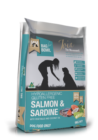 MEALS FOR MUTTS DOG SALMON SARDINE GLUTEN FREE 9KG