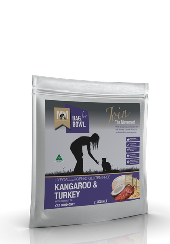 MEALS FOR  MUTTS CAT KANGAROO TURKEY GLUTEN FREE 2.5KG