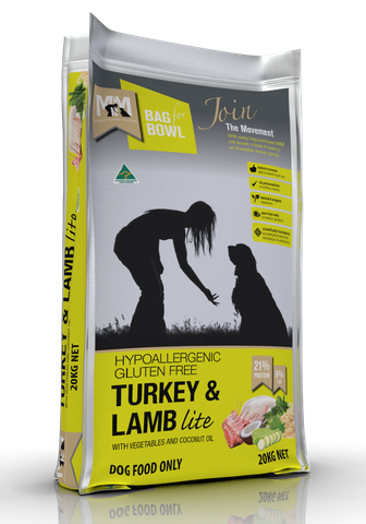MEALS FOR MUTTS DOG LITE TURKEY LAMB GLUTEN FREE 20KG