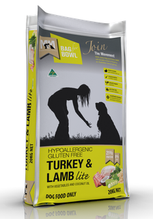 MEALS FOR MUTTS DOG LITE TURKEY LAMB GLUTEN FREE 20KG MFM
