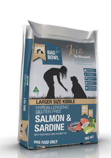 MEALS FOR MUTTS DOG LARGE BREED SALMON SARDINE GLUTEN FREE 9KG MFM