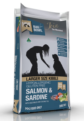 MEALS FOR MUTTS DOG LARGE BREED SALMON SARDINE GLUTEN FREE 20KG MFM