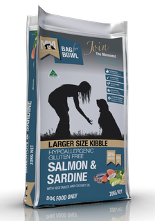 MEALS FOR MUTTS DOG LARGE BREED SALMON SARDINE GLUTEN FREE 20KG MFM