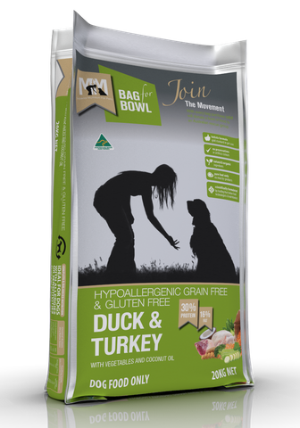 MEALS FOR MUTTS DOG DUCK TURKEY GLUTEN FREE GRAIN FREE 20KG