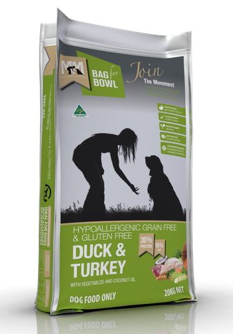 MEALS FOR MUTTS DOG DUCK TURKEY GLUTEN FREE GRAIN FREE 20KG MFM
