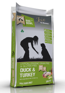 MEALS FOR MUTTS DOG DUCK TURKEY GLUTEN FREE GRAIN FREE 20KG MFM