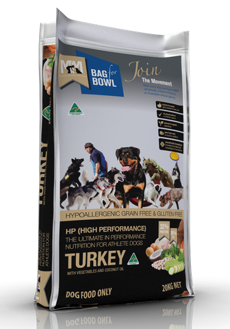 MEALS FOR MUTTS DOG HI PERFORMANCE TURKEY GLUTEN FREE GRAIN FREE 20KG