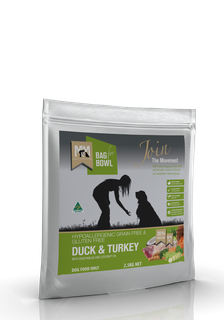 MEALS FOR MUTTS DOG DUCK TURKEY GLUTEN FREE GRAIN FREE 2.5KG