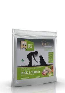MEALS FOR MUTTS DOG DUCK TURKEY GLUTEN FREE GRAIN FREE 2.5KG MFM