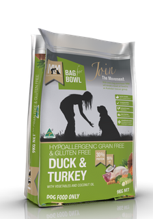 MEALS FOR MUTTS DOG DUCK TURKEY GLUTEN FREE GRAIN FREE 9KG