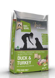MEALS FOR MUTTS DOG DUCK TURKEY GLUTEN FREE GRAIN FREE 9KG MFM
