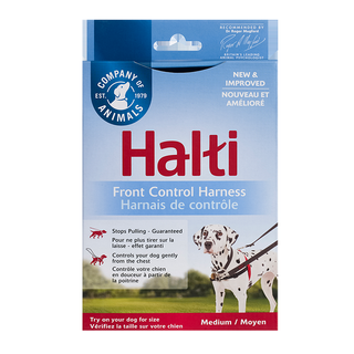 HALTI FRONT CONTROL HARNESS BLACK RED MEDIUM