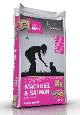 MEALS FOR  MUTTS CAT MACKEREL SALMON GLUTEN FREE GRAIN FREE 20KG