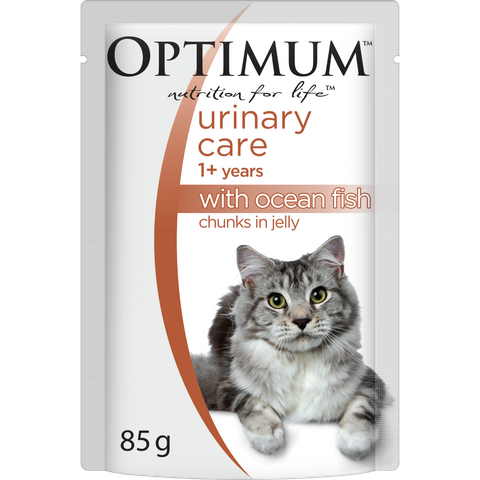 OPTIMUM URINARY CARE CHUNKS IN JELLY OCEAN FISH 15X85G