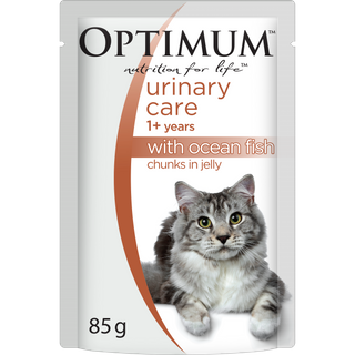 OPTIMUM URINARY CARE CHUNKS IN JELLY OCEAN FISH 15X85G