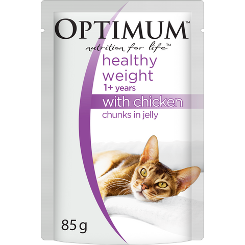 OPTIMUM HEALTHY WEIGHT CHUNKS IN JELLY CHICKEN 15X85G