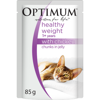 OPTIMUM HEALTHY WEIGHT CHUNKS IN JELLY CHICKEN 15X85G