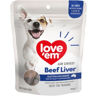 LOVE EM AIR DRIED BEEF LIVER 90G