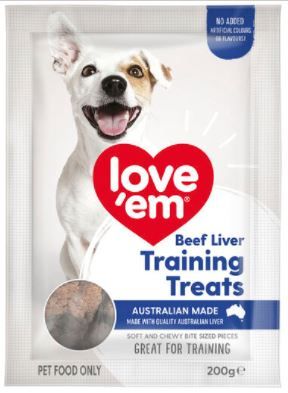 LOVE EM LIVER MINI TREATS 200G