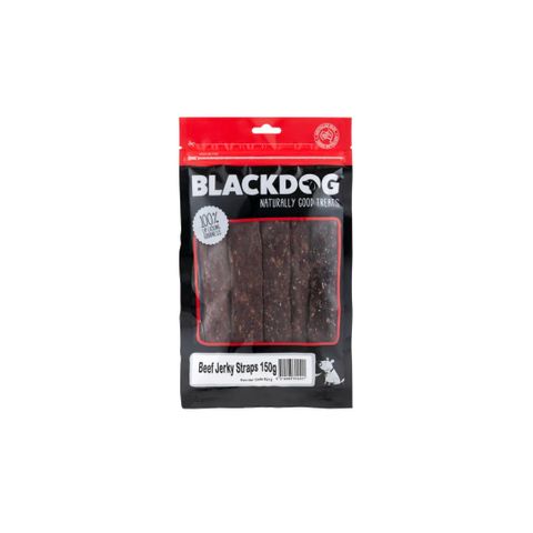 BLACKDOG BEEF JERKY STRAPS 150G