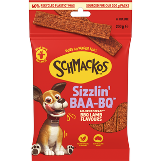 SCHMACKOS STRAPZ BBQ LAMB 200G