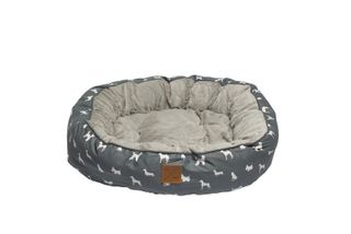 MOG AND BONE 4SEASONS REVERSIBLE CIRCULAR BED GREY LARGE