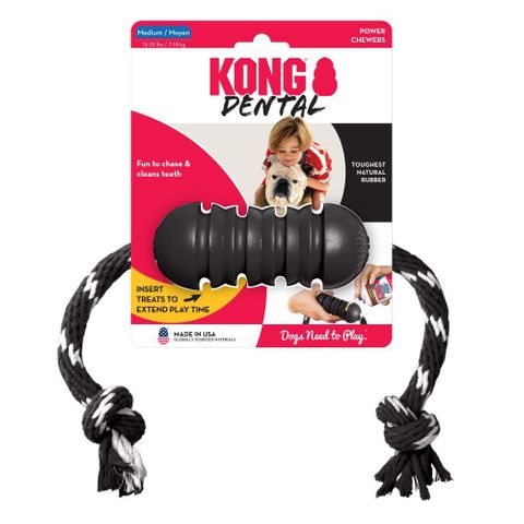 KONG EXTREME DENTAL WITH ROPE MEDIUM