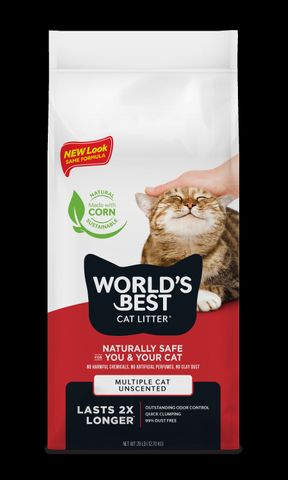 WORLD'S BEST CAT LITTER 12.7KG MULTI CAT RED