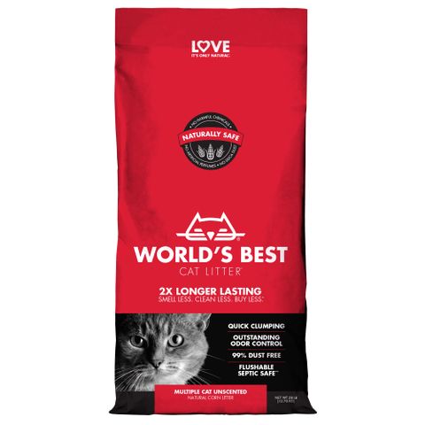 WORLD'S BEST CAT LITTER 12.7KG MULTI CAT RED