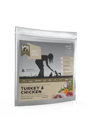 MEALS FOR MUTTS KITTEN CHICKEN TURKEY GLUTEN FREE GRAIN FREE 2.5KG MFM
