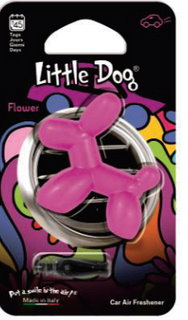 LITTLE DOG AIR FRESHENER FLOWER SCENT PINK