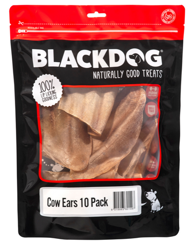 BLACKDOG COWS EARS 10PACK