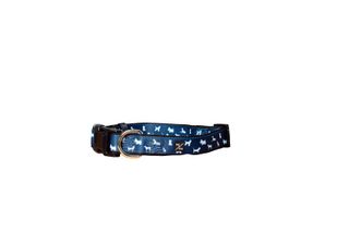 MOG AND BONE NEOPRENE COLLARS BLUE DOG SMALL