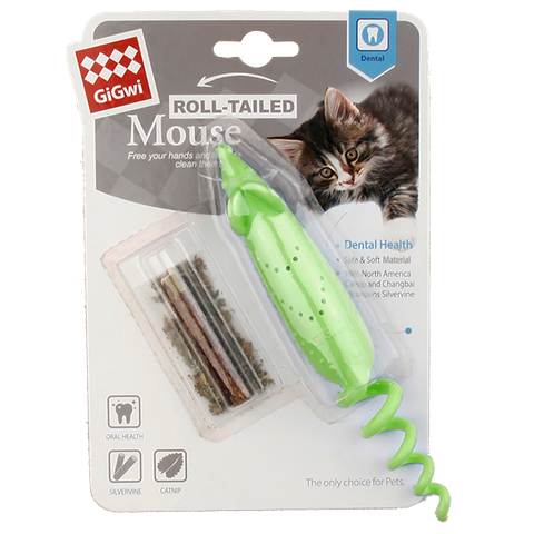 GiGwi Roll Tail Mouse With Catnip
