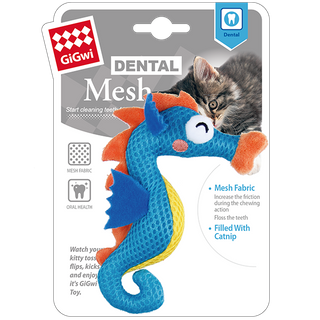 GiGwi Dental Mesh With Catnip Seahorse