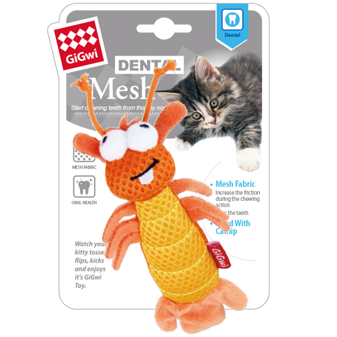 GiGwi Dental Mesh With Catnip Shrimp