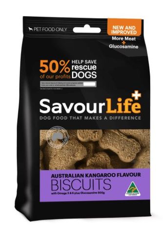 SAVOURLIFE AUSTRALIAN KANGAROO BISCUITS 500GM