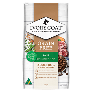 IVORY COAT GRAIN FREE ADULT LAMB & COCONUT OIL 13KG