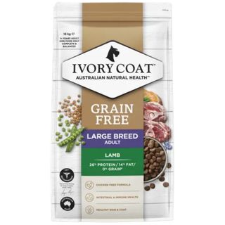 Ivory Coat&trade; Grain Free Large Breed Adult Dog Lamb Dry Food 13kg