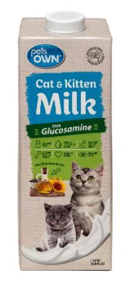 PETS OWN CAT & KITTEN MILK 1L