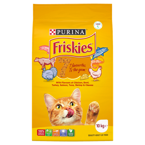 FRISKIES 7 FAVOURITE FLAVOURS 10KG