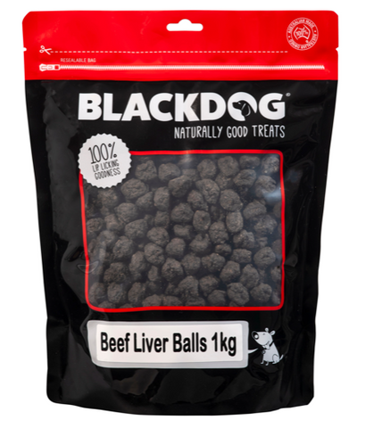 BLACKDOG BEEF LIVER BALLS 1KG