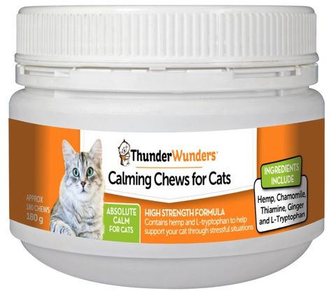 THUNDER WUNDER CALMING CHEWS FOR CATS 180G