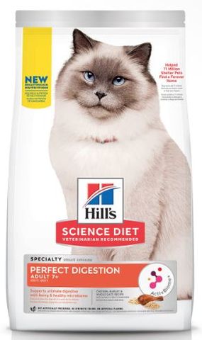Science Diet Perfect Digestion Adult 7+ Dry Cat Food 2.72kg