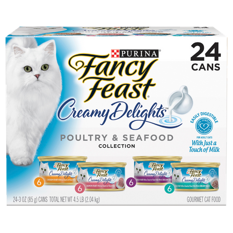 Fancy Feast Classics Creamy Delights poultry seafood collection 85gx24
