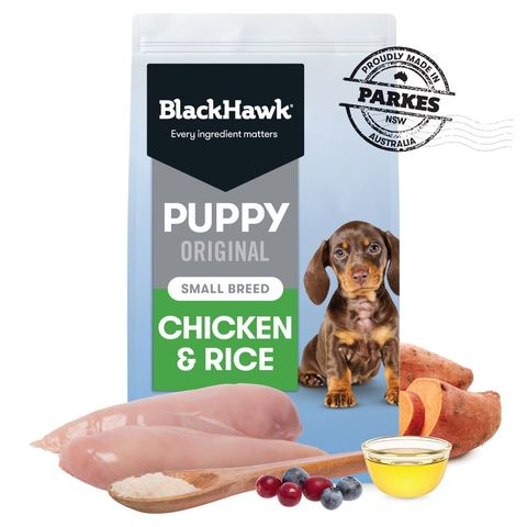 Black Hawk Puppy Food for Small Breeds Original Chicken and Rice 10kg